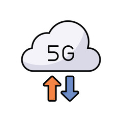5g Data vector icon