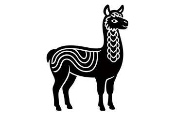 Fototapeta premium creative a cute animal line art design vector silhouette with white backgroumd