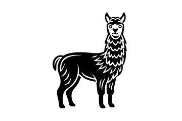creative a cute animal  line art design vector silhouette with white backgroumd
