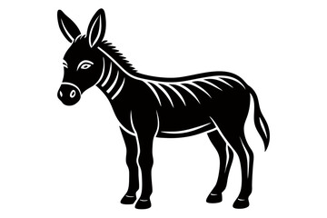 creative a cute animal  line art design vector silhouette with a white background