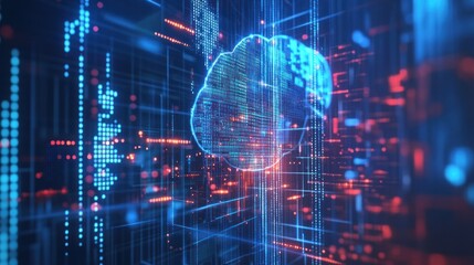 Obraz premium AI, machine learning, and fintech teams collaborating to create intelligent financial prediction systems