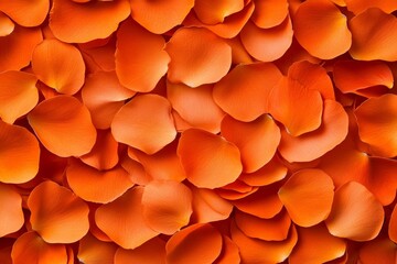 Vibrant orange petals isolated; intricate textures; nature-inspired floral projects 