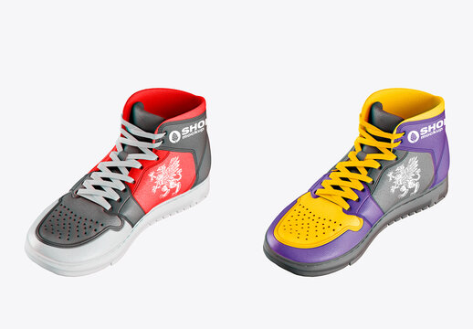 Basketball Shoes Mockup