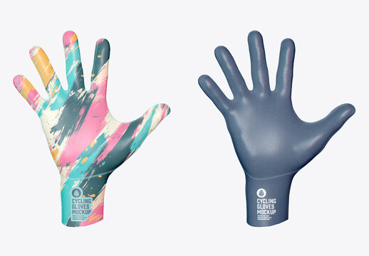 Cycling Gloves Mockup