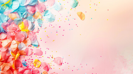 Obraz premium Party Background with Colorful Confetti