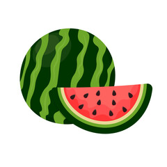 Watermelon Fruit. watermelon vector illustration.