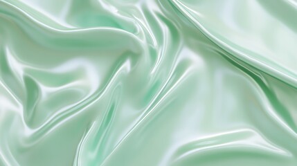 Obraz premium Pale mint green background with a smooth, glossy texture