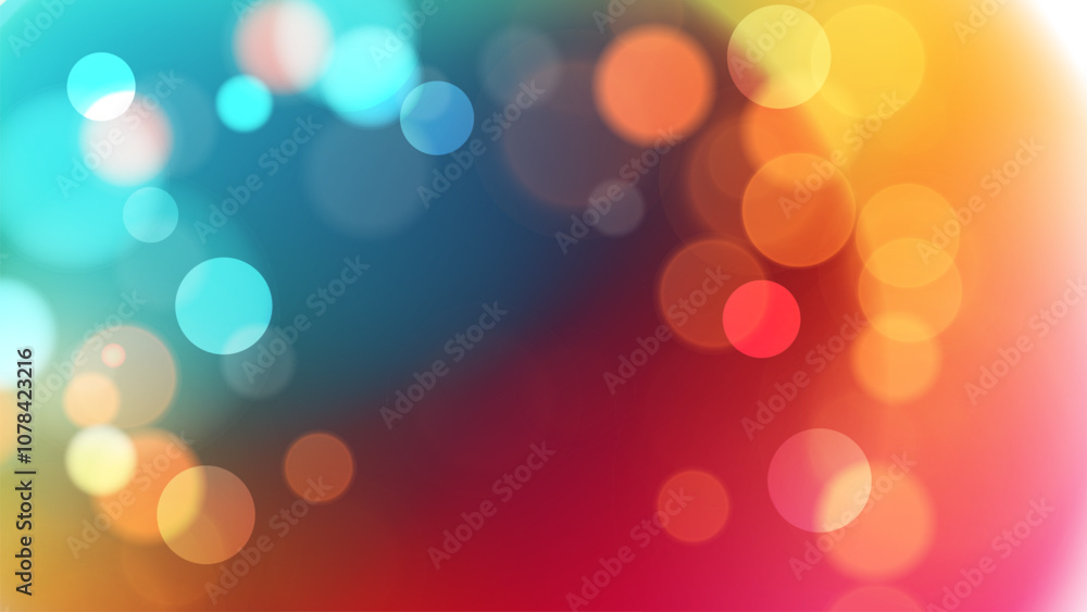 Poster bokeh lights. bright blur light effect. abstract blurred background. vector illustration.