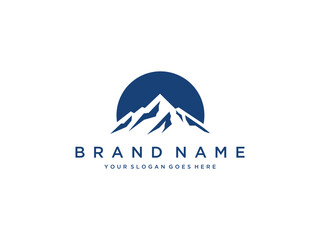 mountain logo design concept vector template