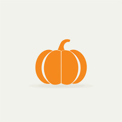 Simple flat 2D icon Halloween pumpkin isolated on transparent background, vector, flat design, animation design, vector, flat design, animation design, simple flat 2D icon, clipart