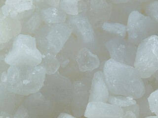Table salt crystals. Cooking seasoning. Mineral.