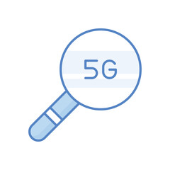5g Search vector icon