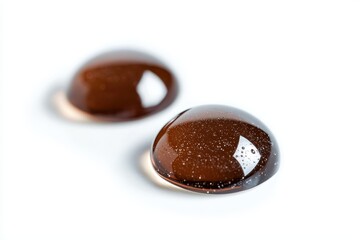 Detailed view of Job s tears on a white backdrop