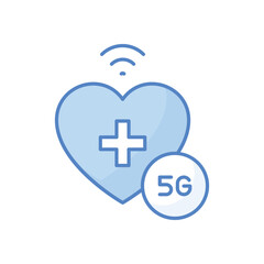 5g In Healthcare vector icon