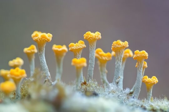 Detailed view of the umbilicate lichen Umibilicaria vellea