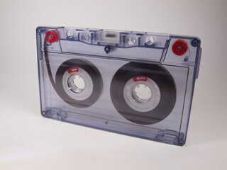 Audio cassette. Magnetic film, information storage. Sound. Music