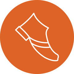 Cowboy Boots line circle icon