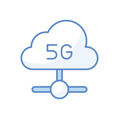 Cloud Computer vector icon