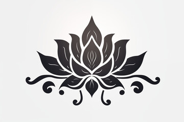 Black lotus tattoo on white background. Lotus tattoo. Tattoo. Lotus tattoo on skin. Tattoo ideas. For tattoo artists. Tattoo parlor. Love tattoo. Black ink. Yoga tattoo. My tattoo.