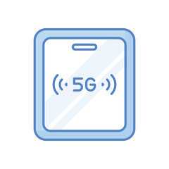 5g Tablet vector icon