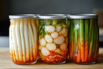 Image of homemade Chonggak radish kimchi