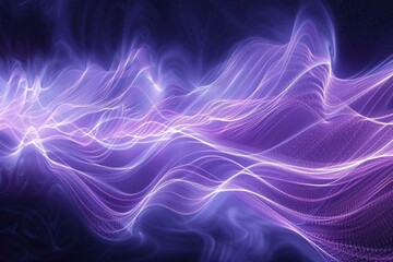 Obraz premium UV Spectrum Abstract Waves for 3D Mapping Background