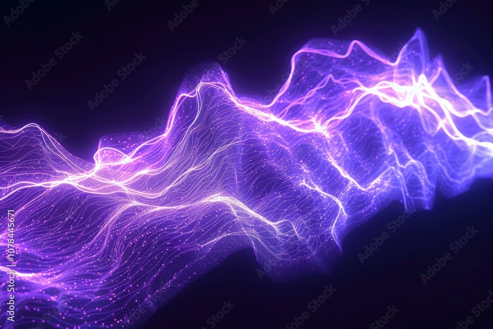 Poster uv spectrum abstract waves for 3d mapping background