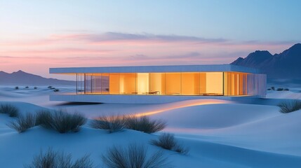 Fototapeta premium Modern Architecture in the Desert