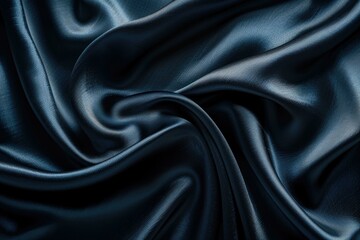 Fototapeta premium Luxurious black and gray satin fabric texture with abstract patterns.