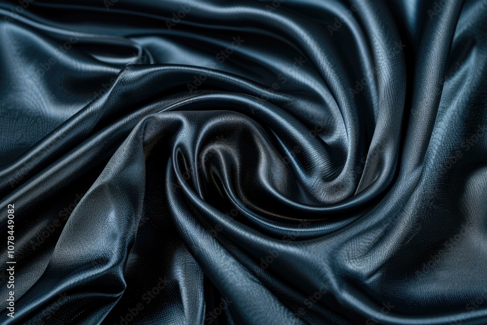 Poster luxurious black and gray satin fabric texture with abstract patterns.