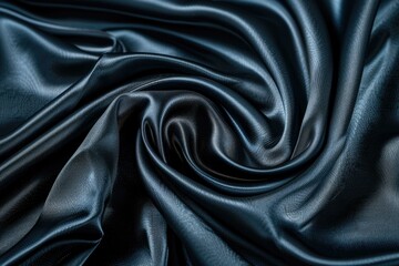 Fototapeta premium Luxurious black and gray satin fabric texture with abstract patterns.