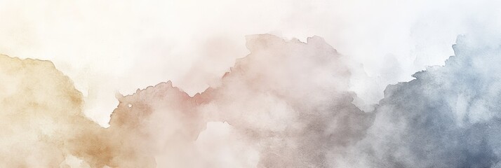 Tranquil Watercolor Textures: Soft Gradient Washes in Neutral Tones for Organic Artistic Backgrounds