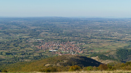 view from the top of the hill