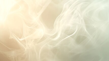 Fototapeta premium Soft gray background with faint smoke swirls and a warm, soft light