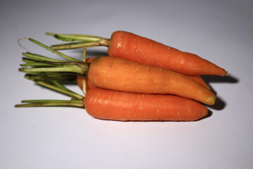 carrots on a wooden table