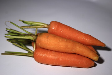 carrots on a wooden table