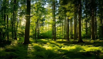 Obraz premium Morning in the forest