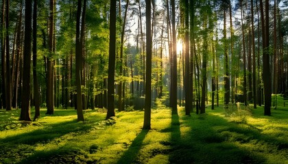 Fototapeta premium Morning in the forest