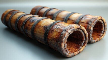 retro chinese acient bamboo slip 3d rendering