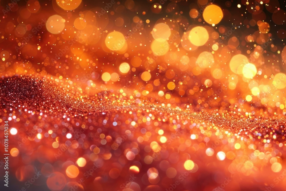 Poster abstract background with bokeh lights and glitter.