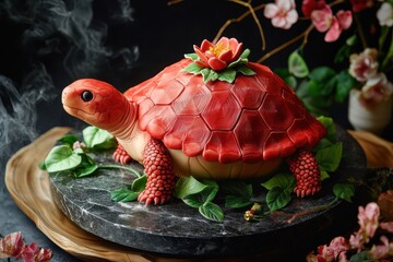 red turtle pastry