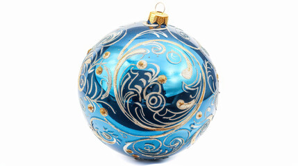 christmas ball isolated on white