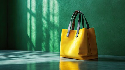 shopping bag with discount coupon 3d rendering