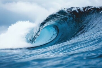 Slow shutter image captures breaking wave in Australia.