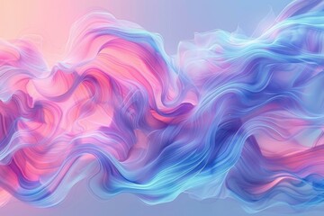 Fototapeta premium Abstract art with swirling pink purple and blue shades.