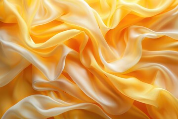 Obraz premium Abstract background of yellow and white fabric drapes