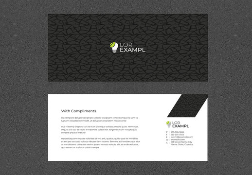 Minimal Creative Compliment Card Template
