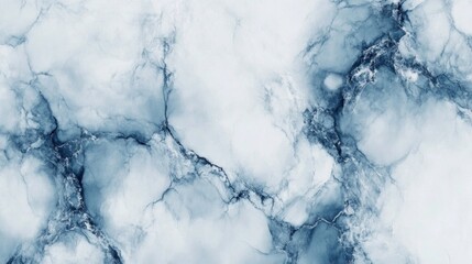 Obraz premium A blue and white marble wall with a blue and white marble design