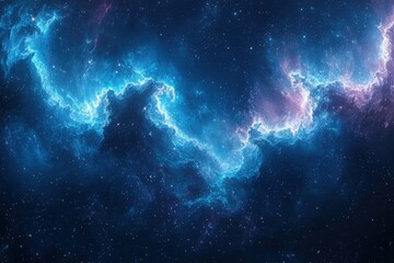 Explore the enchantment of a dark sky illuminated by constellations and a faint watercolor wash