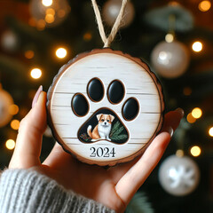 Paw Print Tribute A Beautiful Memorial Ornament for Pets